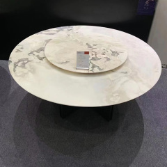 Circle marble dining table